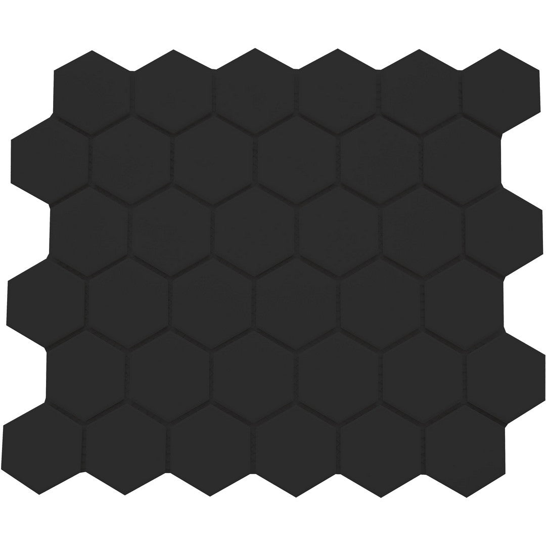 Emser Rezone 11" x 13" Pressed Matte 2" Hexagon Porcelain Mosaic