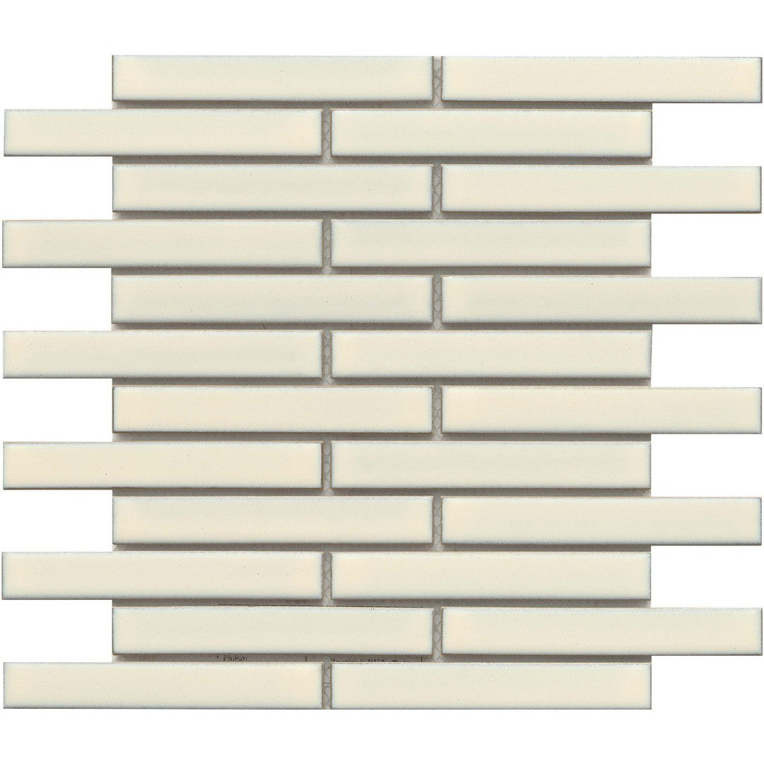 Emser Regala 12" x 12" Glossy Offset Porcelain Mosaic