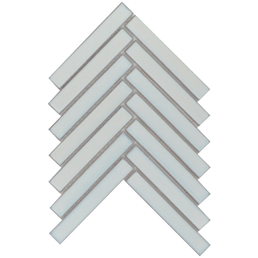Emser Regala 8" x 10" Glossy Herringbone Porcelain Mosaic