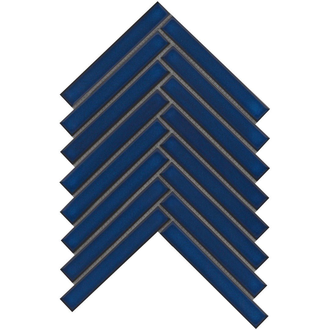 Emser Regala 8" x 10" Glossy Herringbone Porcelain Mosaic