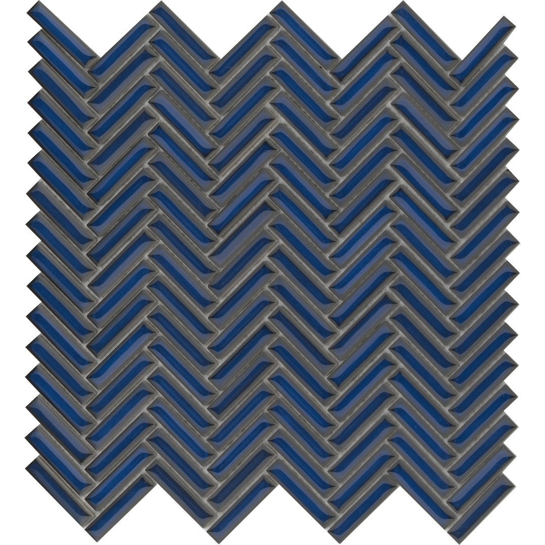 Emser Regala 11" x 11" Glossy Mini Herringbone Porcelain Mosaic