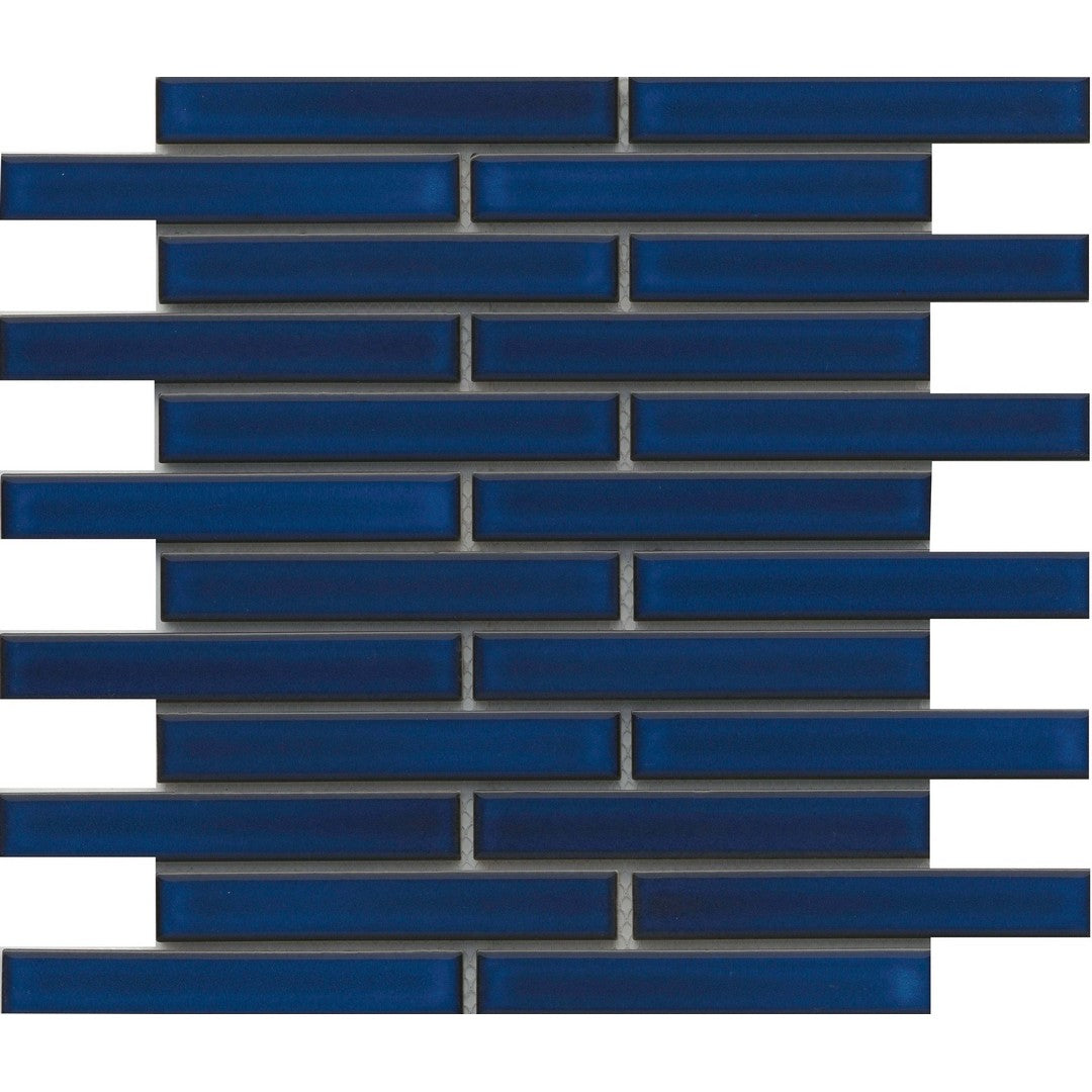 Emser Regala 12" x 12" Glossy Offset Porcelain Mosaic