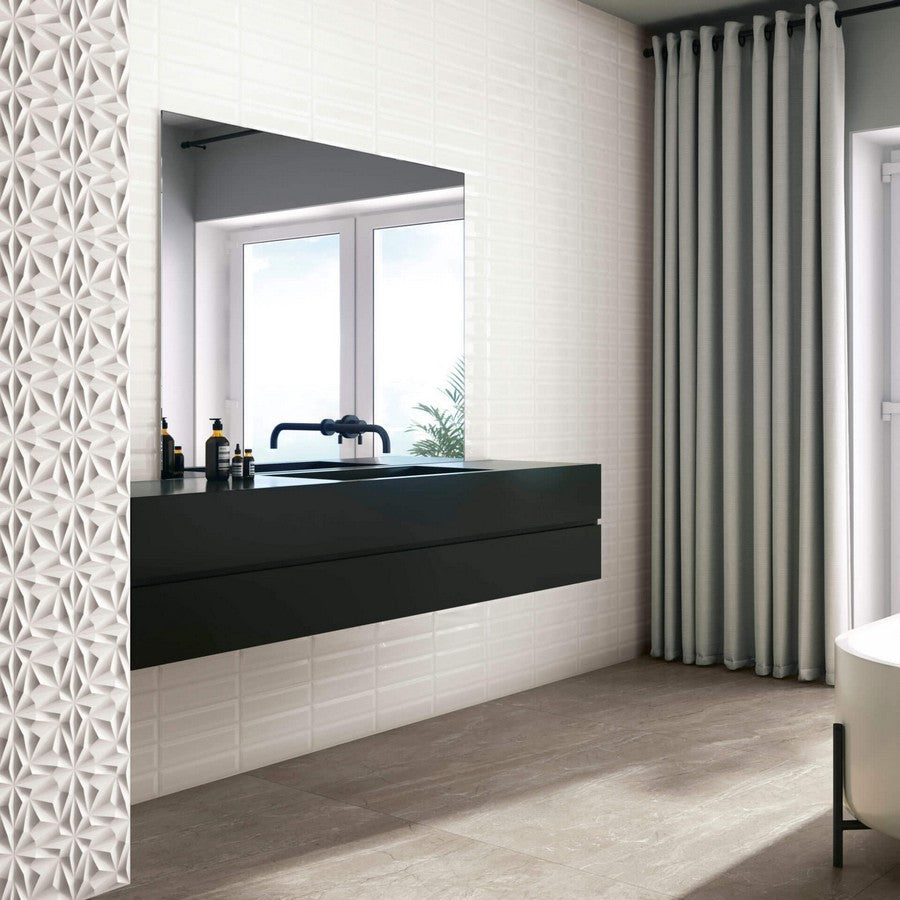 Happy-Floors-Esenzia-6-x-6-Deco-Tile-Ceramic-White-Deco