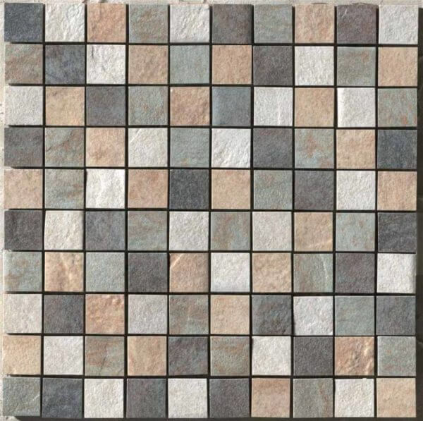 Happy Floors Eternity 12" x 12" Rectified Natural Porcelain 1.5" Mosaic