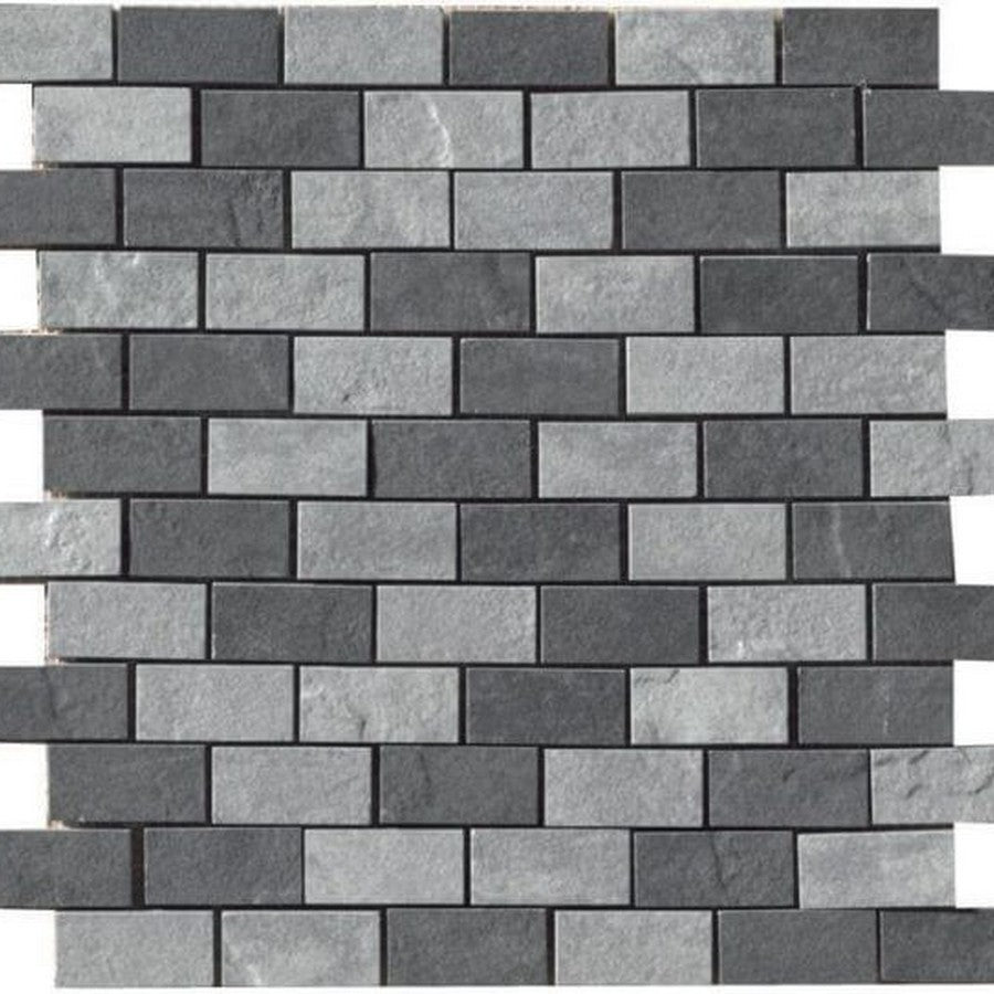 Happy Floors Eternity 12" x 12" Rectified Natural Porcelain 1x2" Mosaic