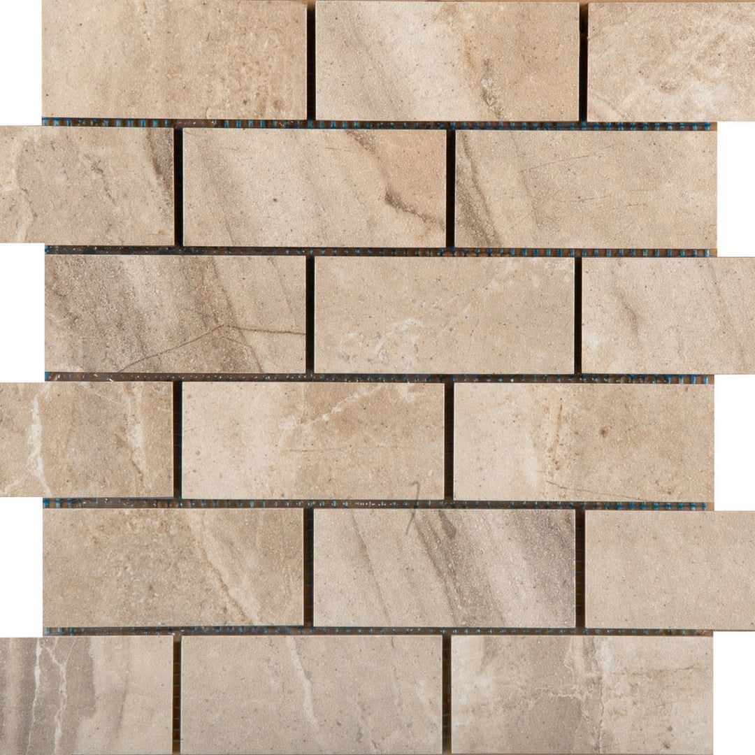 Emser Eurasia 13" x 13" Matte Offset Porcelain Mosaic