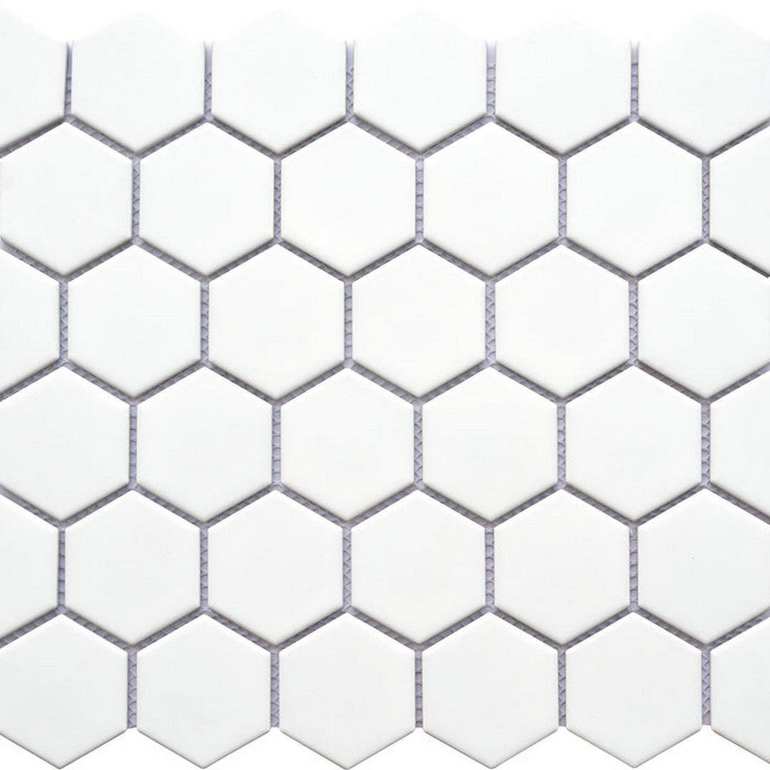 Emser Impact 11" x 13" Matte 2" Hexagon Porcelain Mosaic