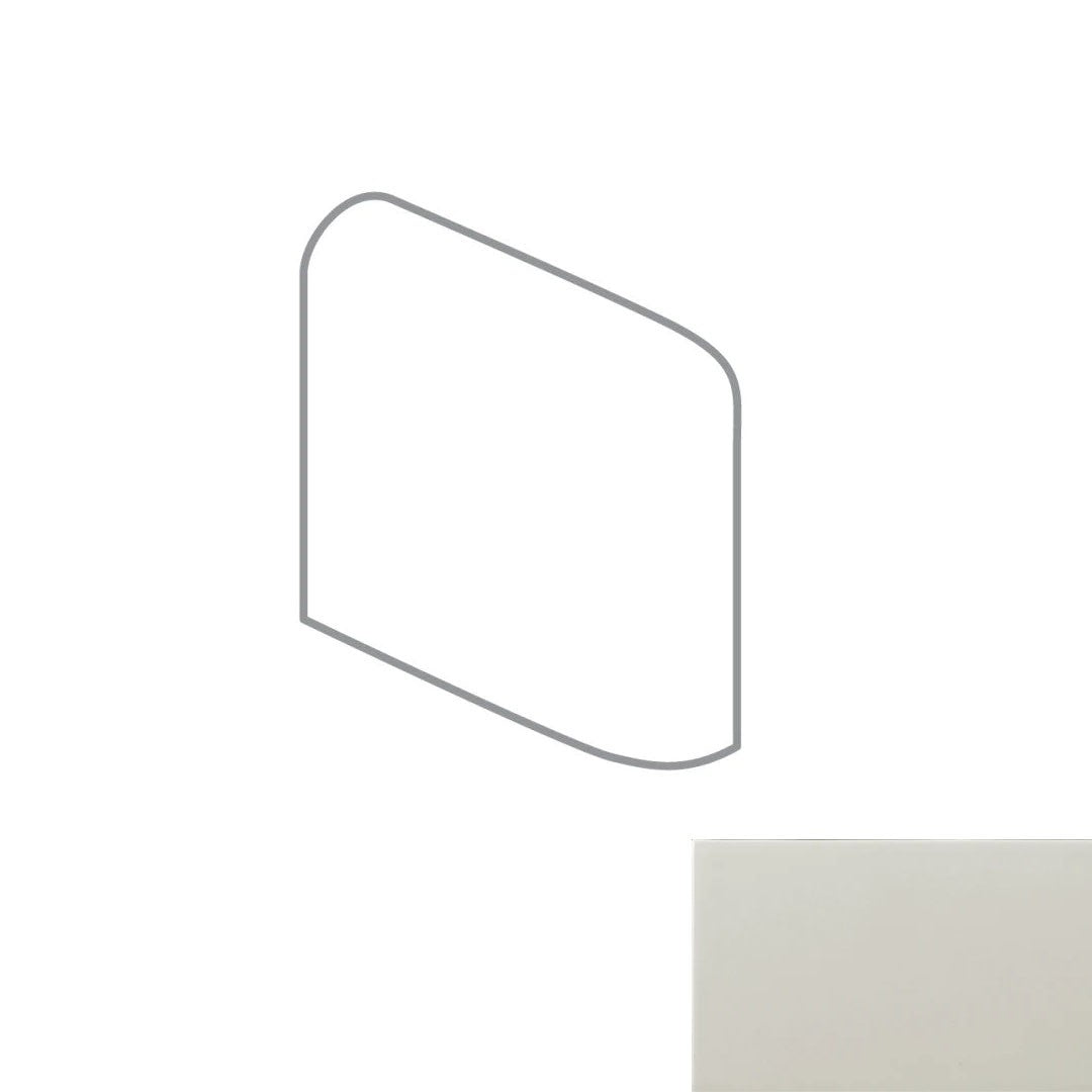 Emser Catch 3" x 3" Matte Ceramic Bullnose Corner