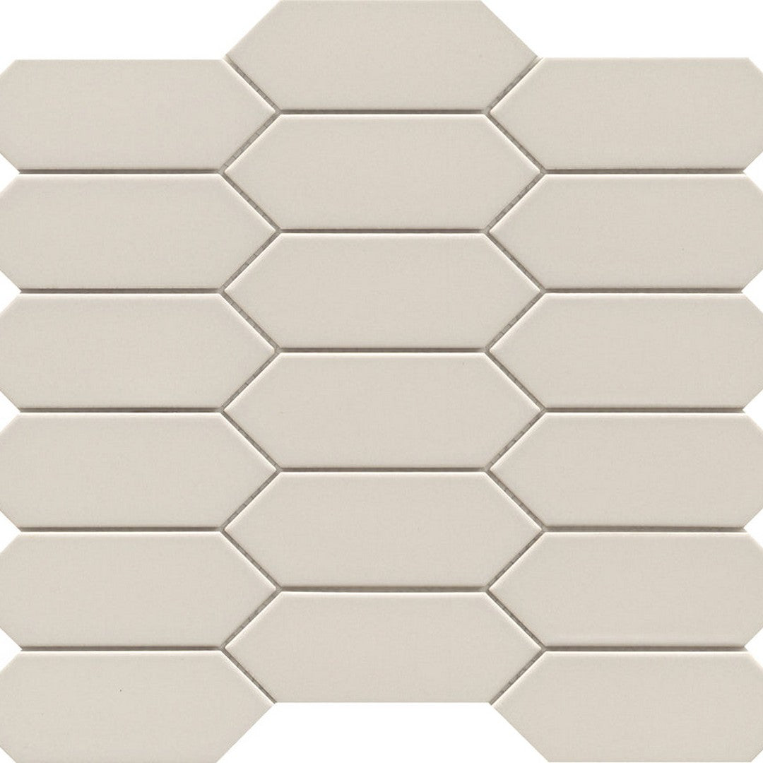 Emser Catch 11" x 13" Glossy Picket Ceramic Mosaic