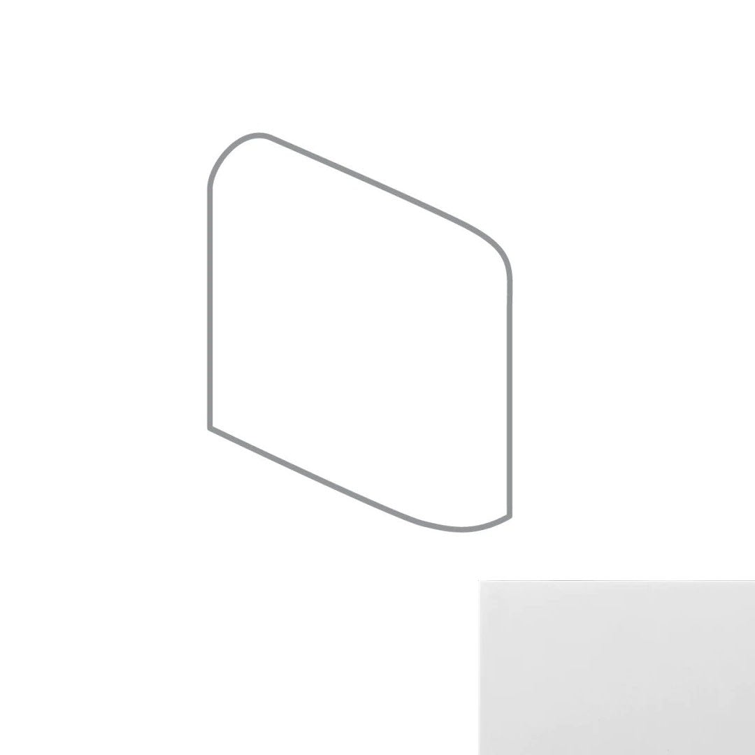 Emser Catch 3" x 3" Matte Ceramic Bullnose Corner