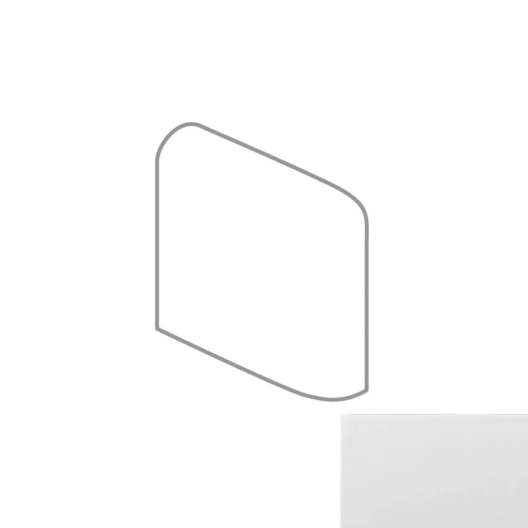 Emser Catch 3" x 3" Glossy Ceramic Bullnose Corner