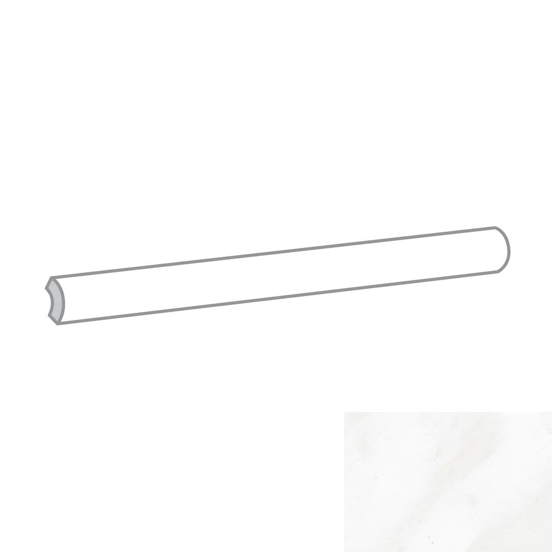 Emser Emora 0.5" x 8" Glossy Ceramic Jolly Trim