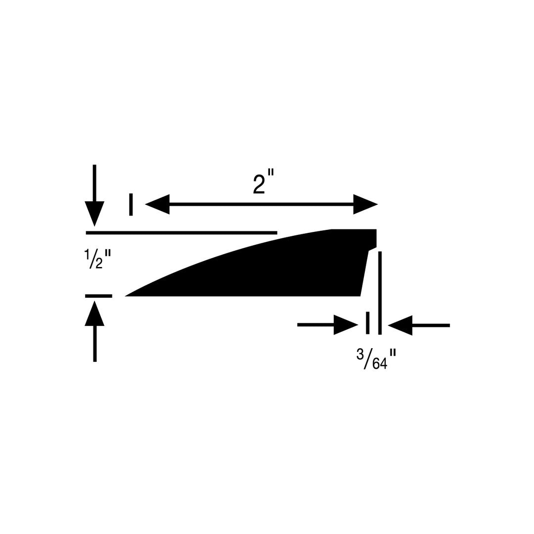 Flexco 157 Reducer 12' Vinyl Trim