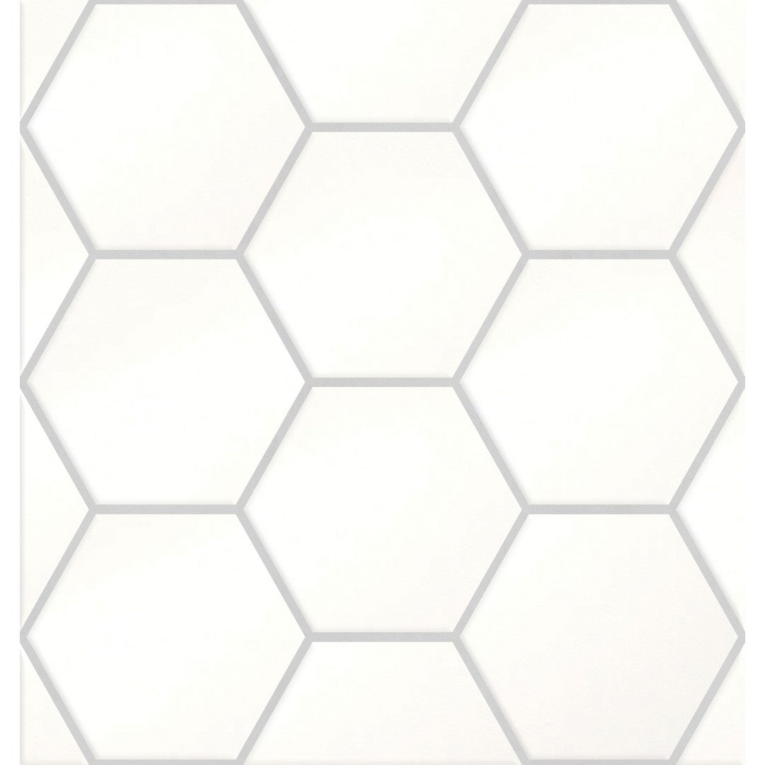 Emser Times Square 10" x 13" Polished 4" Hexagon Porcelain Mosaic