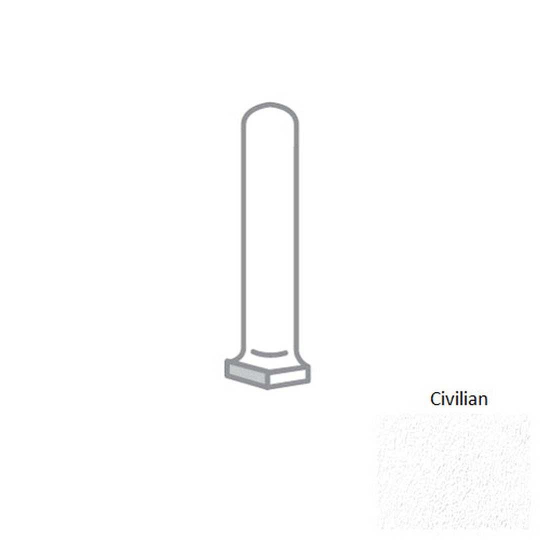 Emser Citizen 1" x 6" Rectified Matte Porcelain Cove Base Corner Out