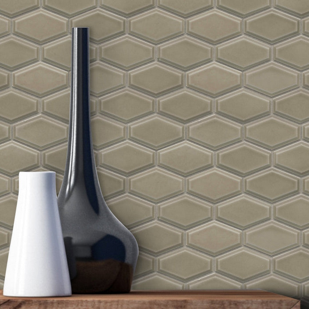 Emser-Reward-10-x-11-Gloss-Porcelain-Hex-Mosaic-Taupe