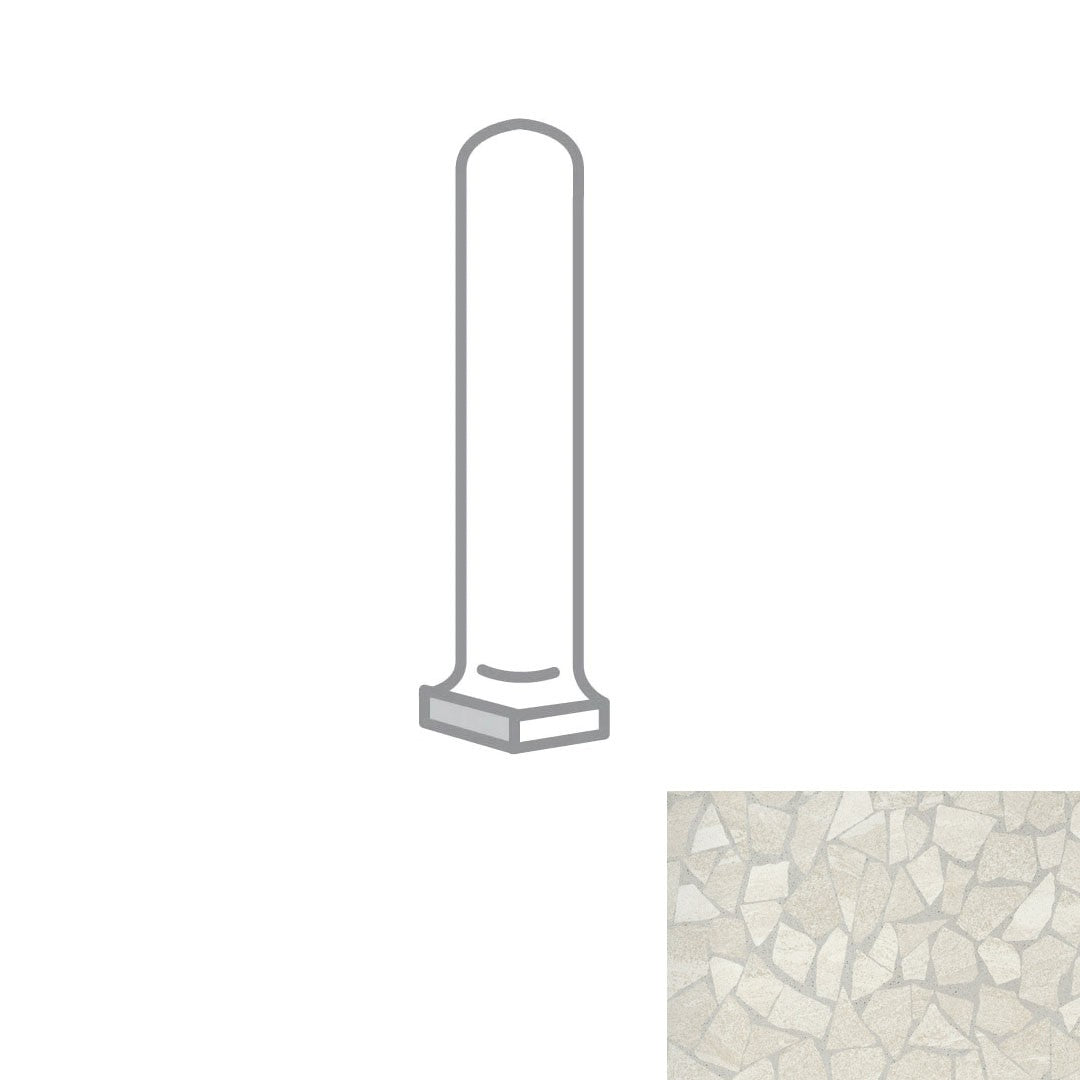 Emser Mood 1" x 6" Matte Porcelain Cove Base Corner Outside