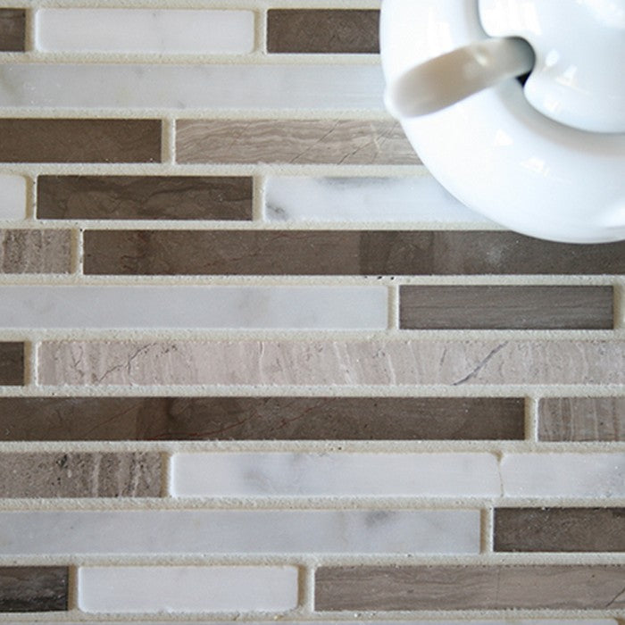 Maniscalco-Stone-Daintree-Exotic-11.5-x-11.7-Polished-Marble-Interlocking-Stix-Mosaic-Bianco-Carrara-Graystone