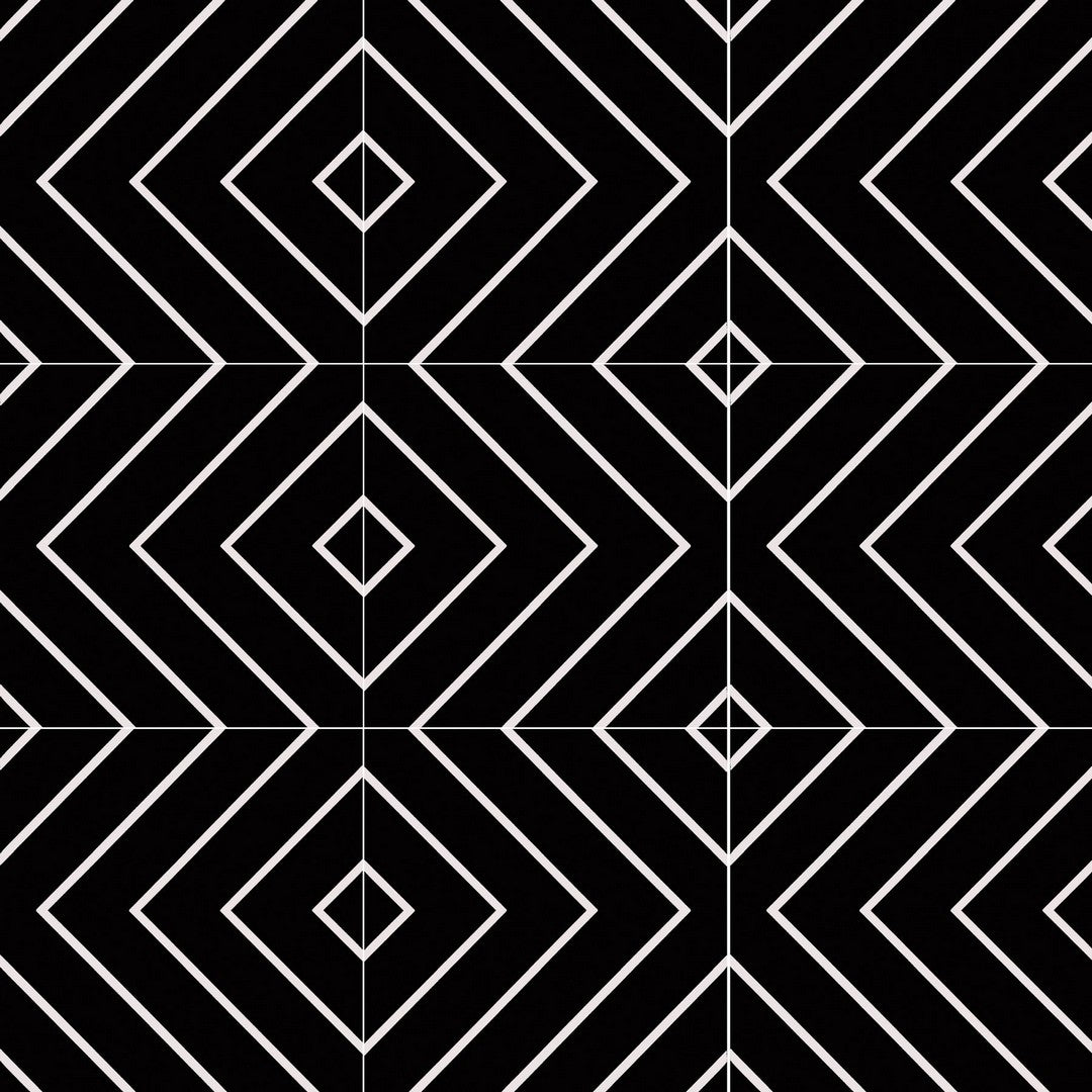 Ottimo-Studio-8-x-8-Matte-Porcelain-Tile-Black-White-Lines