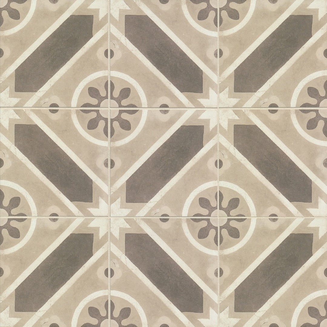 Bedrosians Enchante 8" x 8" Matte Porcelain Deco Field Tile