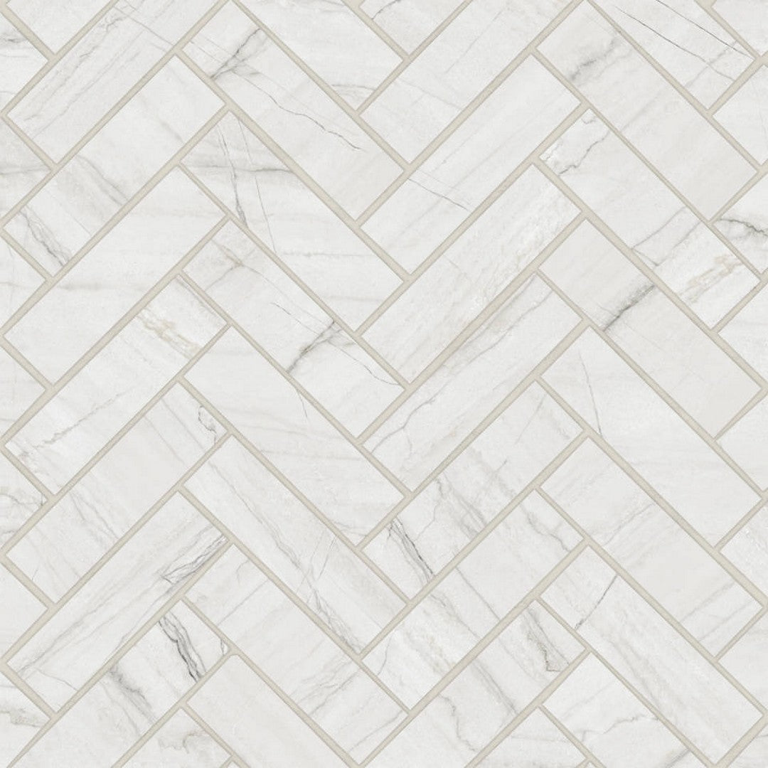 Bedrosians Magnifica Era Luxury 12" x 12" Porcelain Herringbone 1x4" Mosaic