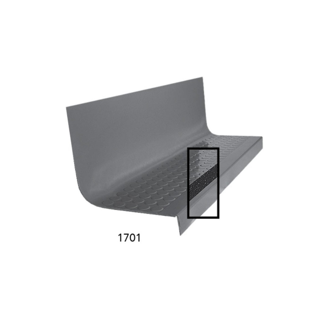 Flexco Evolving 1701 Heavy Duty Radial II 20.5" x 54" Rubber Stair Tre