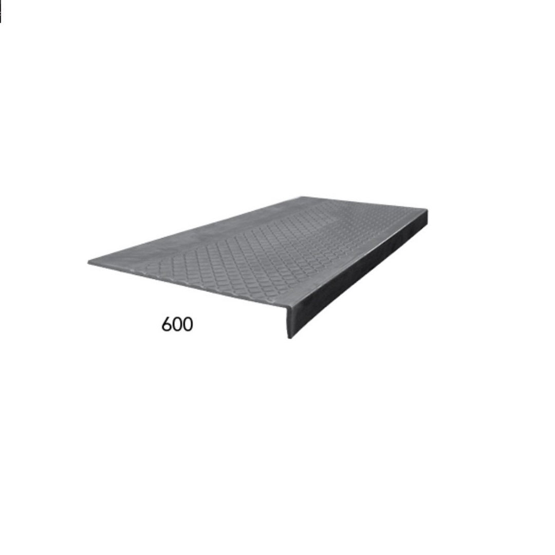 rubber stair tread covers Flexco Evolving 600 Extra Heavy Duty Diamond 12" x 36" Rubber Stair Tr