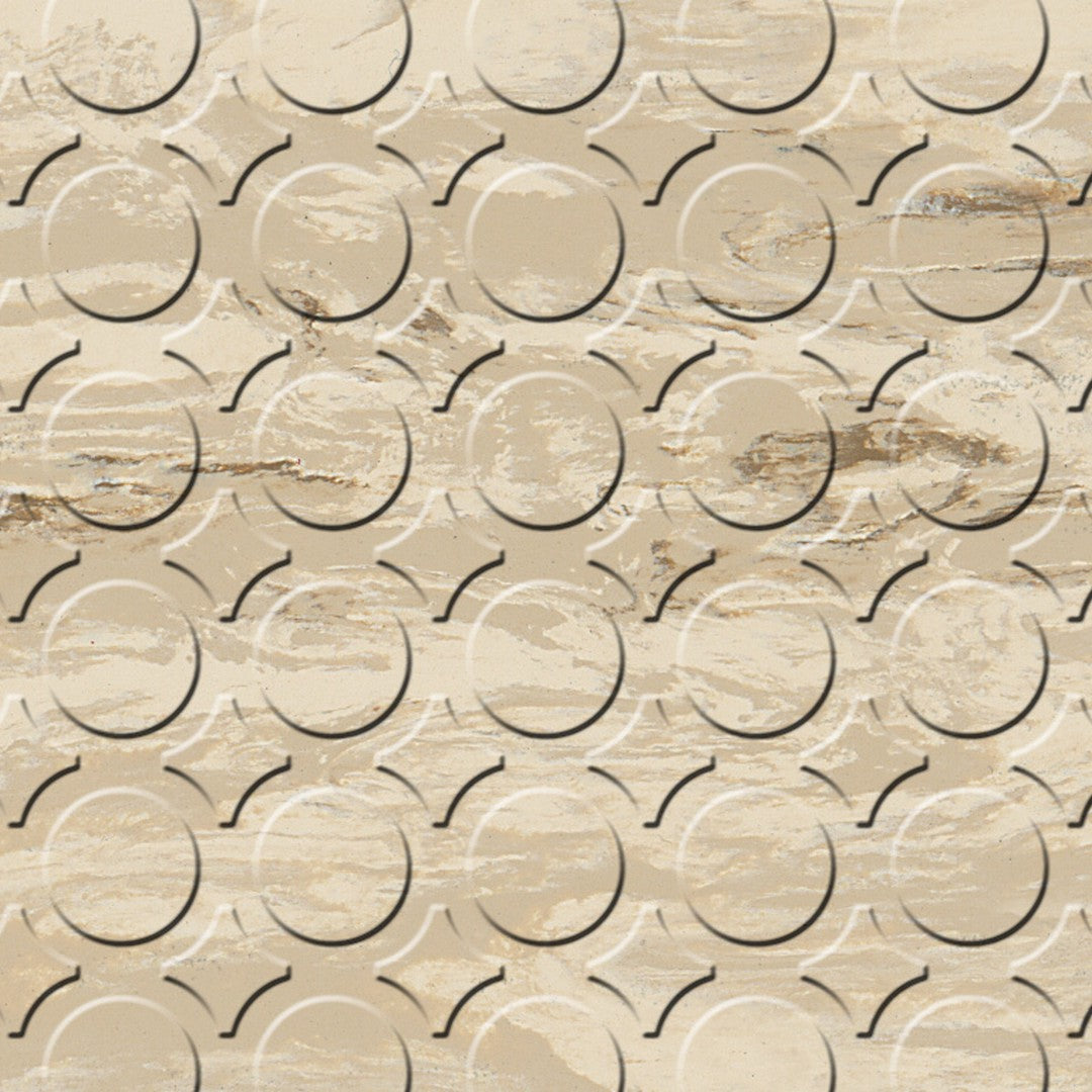 Flexco Evolving Styles Radial III 18" x 18" Creative Elements Rubber Tile