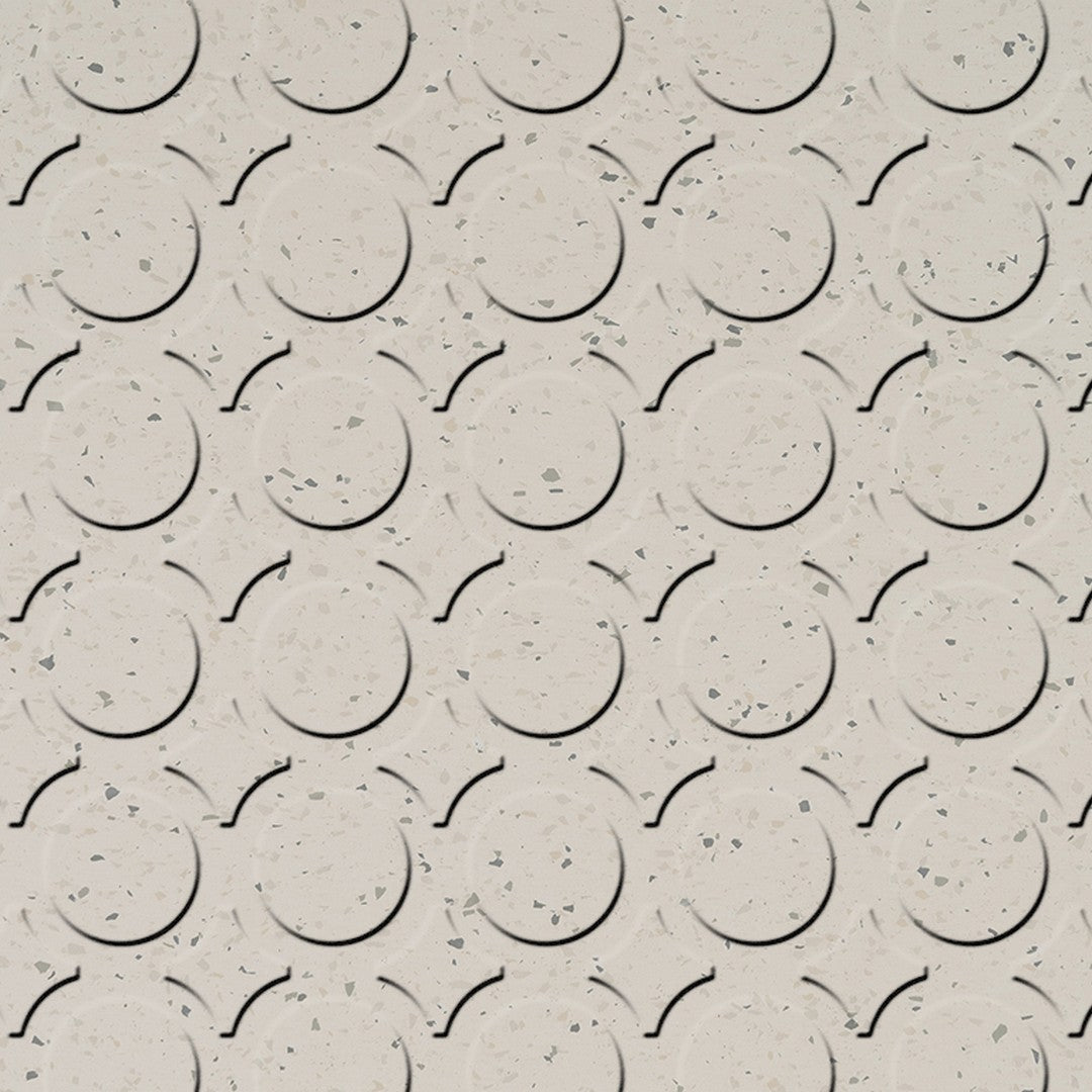 Flexco SpexTones Radial III 18" x 18" Rubber Tile