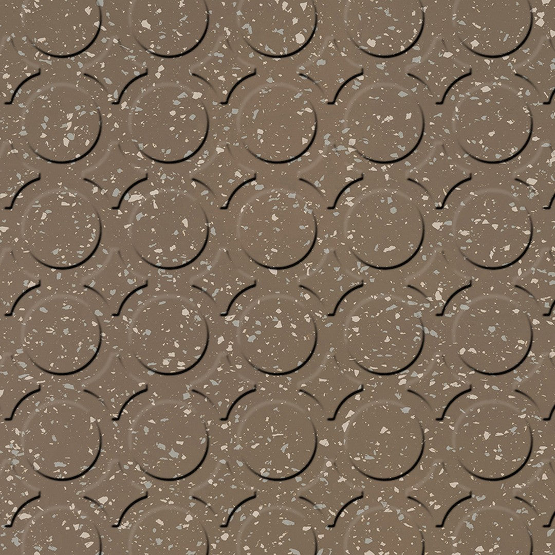 Flexco SpexTones Radial III 18" x 18" Rubber Tile