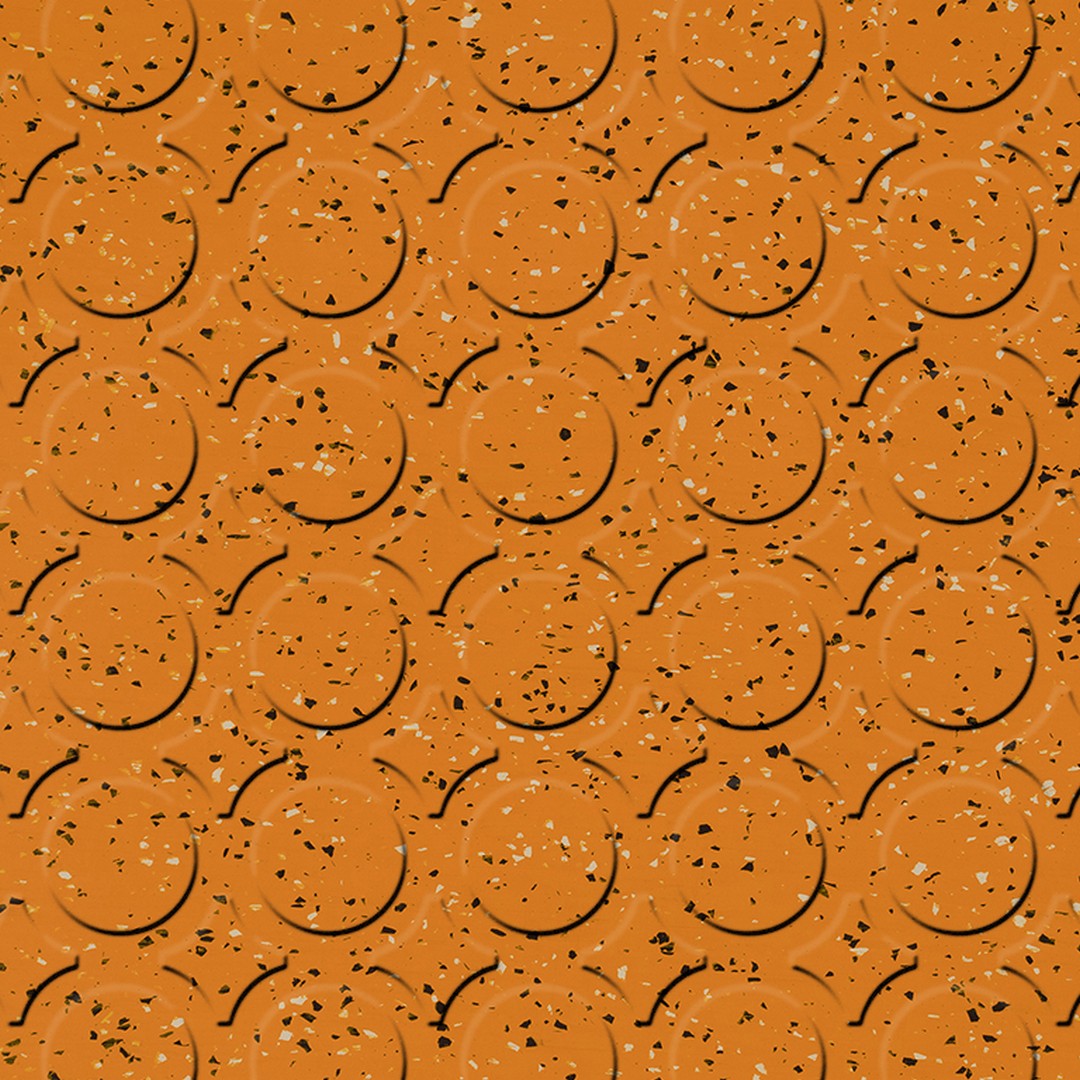 Flexco SpexTones Radial III 18" x 18" Rubber Tile