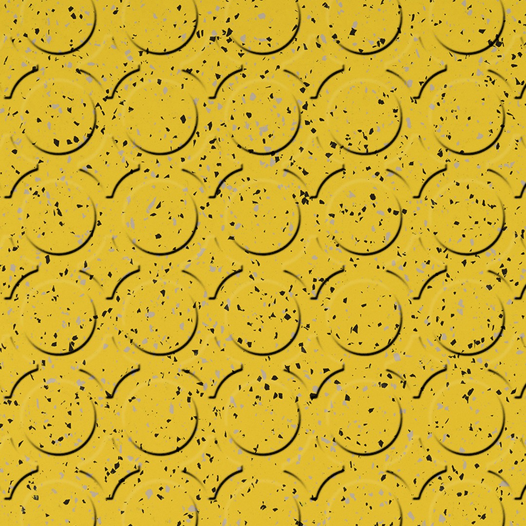 Flexco SpexTones Radial III 18" x 18" Rubber Tile