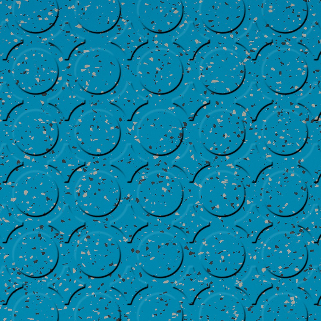 Flexco SpexTones Radial III 18" x 18" Rubber Tile
