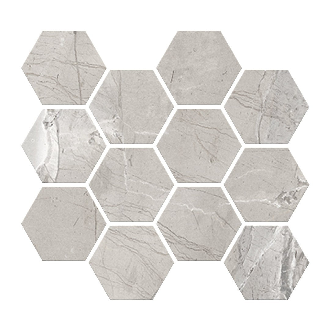 Crossville Absolute 9" x 11" Matte Porcelain 3" Hexagon Mosaic