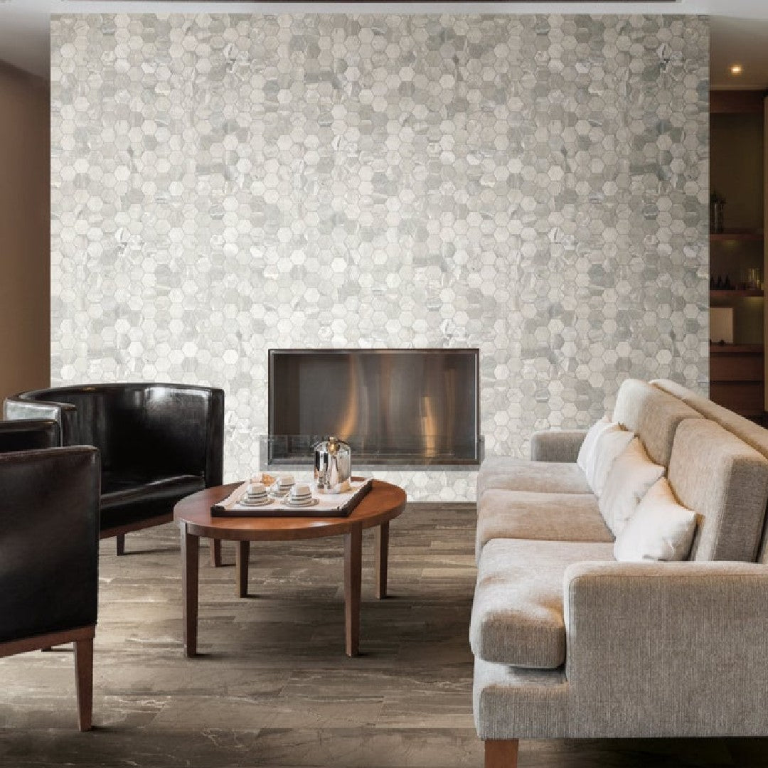 Crossville-Absolute-9-x-11-Matte-Porcelain-3-Hexagon-Mosaic-White