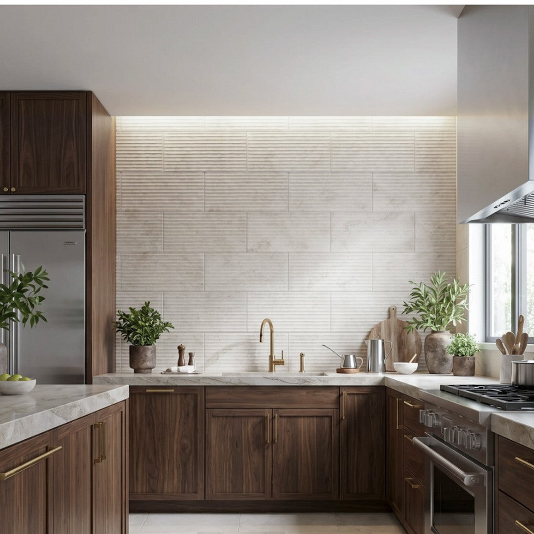 Bedrosians-Lunaris-12-x-24-Matte-Porcelain-Deco-Fluted-Wall-Tile-Ivory