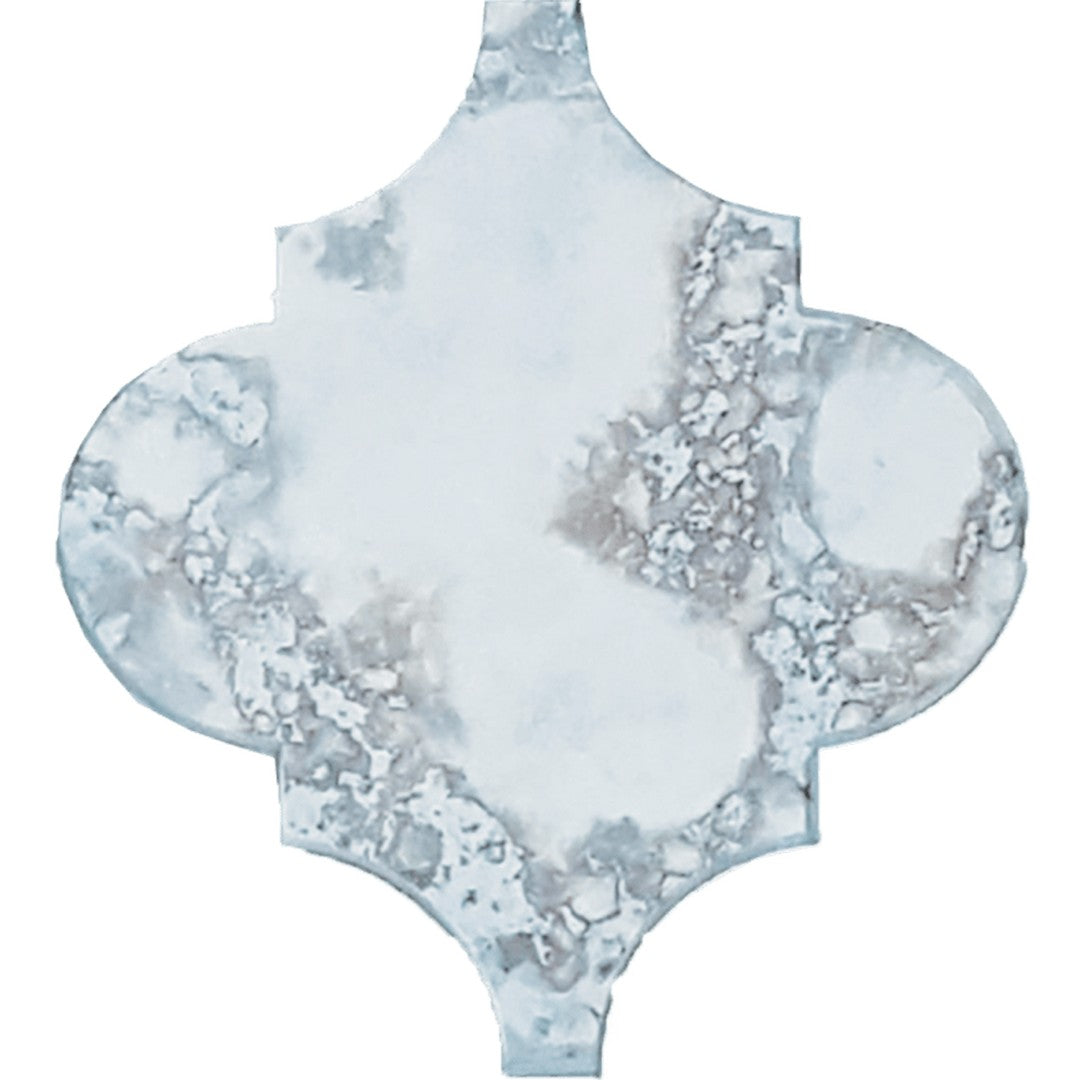 Tesoro Classic Mirror 6" x 5" Glass Arabesque Tile