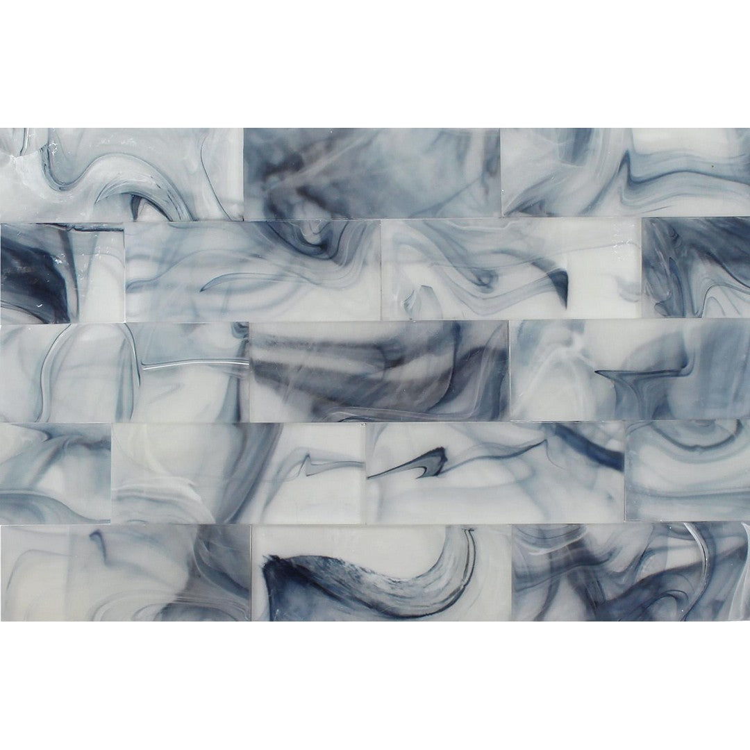 Tesoro Clouds 3" x 9" Glass Wall Tile