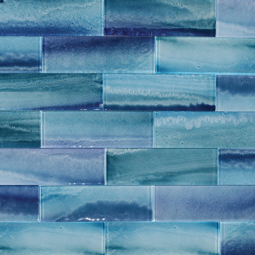 Tesoro Gemstone 3" x 9" Glass Wall Tile