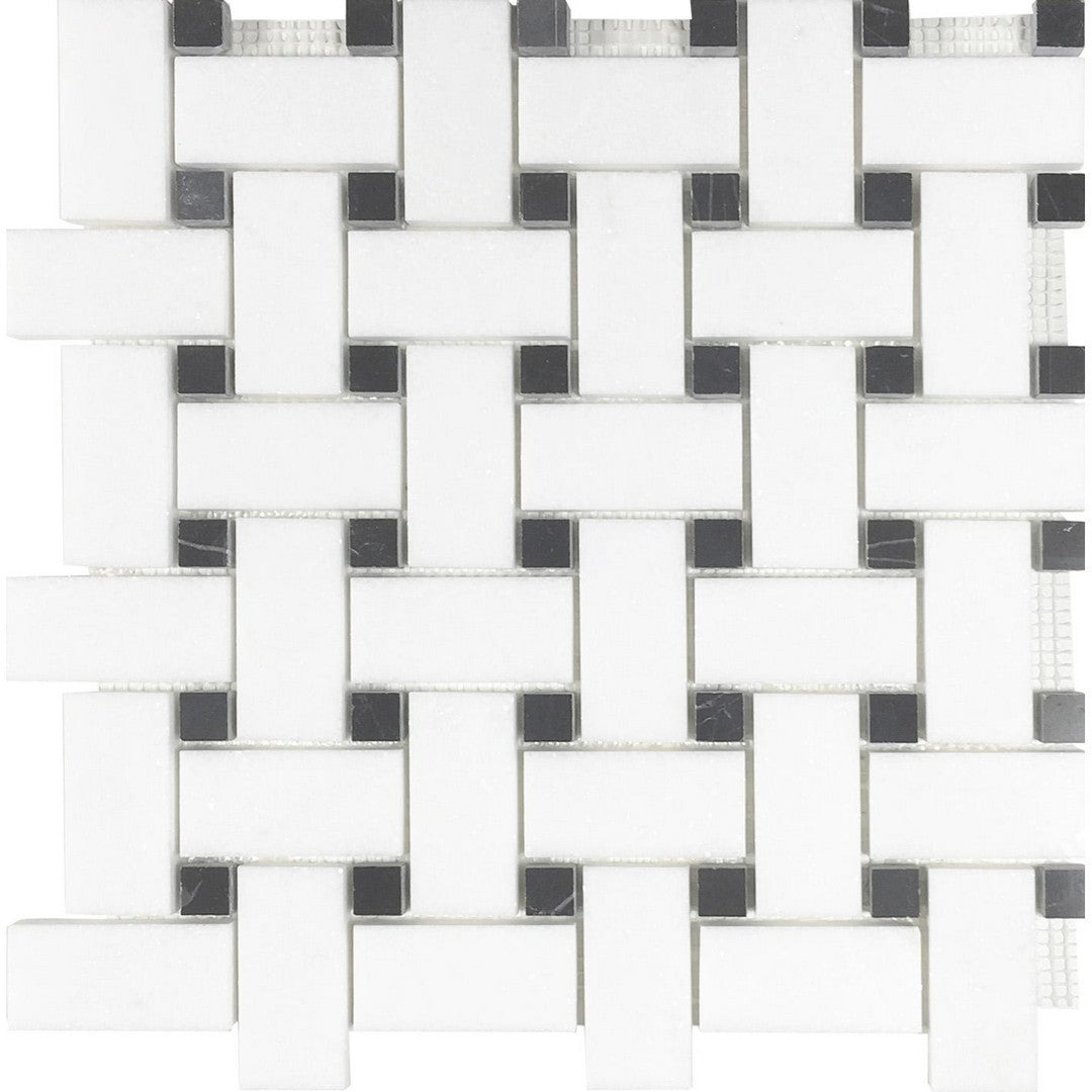 Tesoro Metropolitan Blends 12" x 12" Basketweave Natural Stone Mosaic