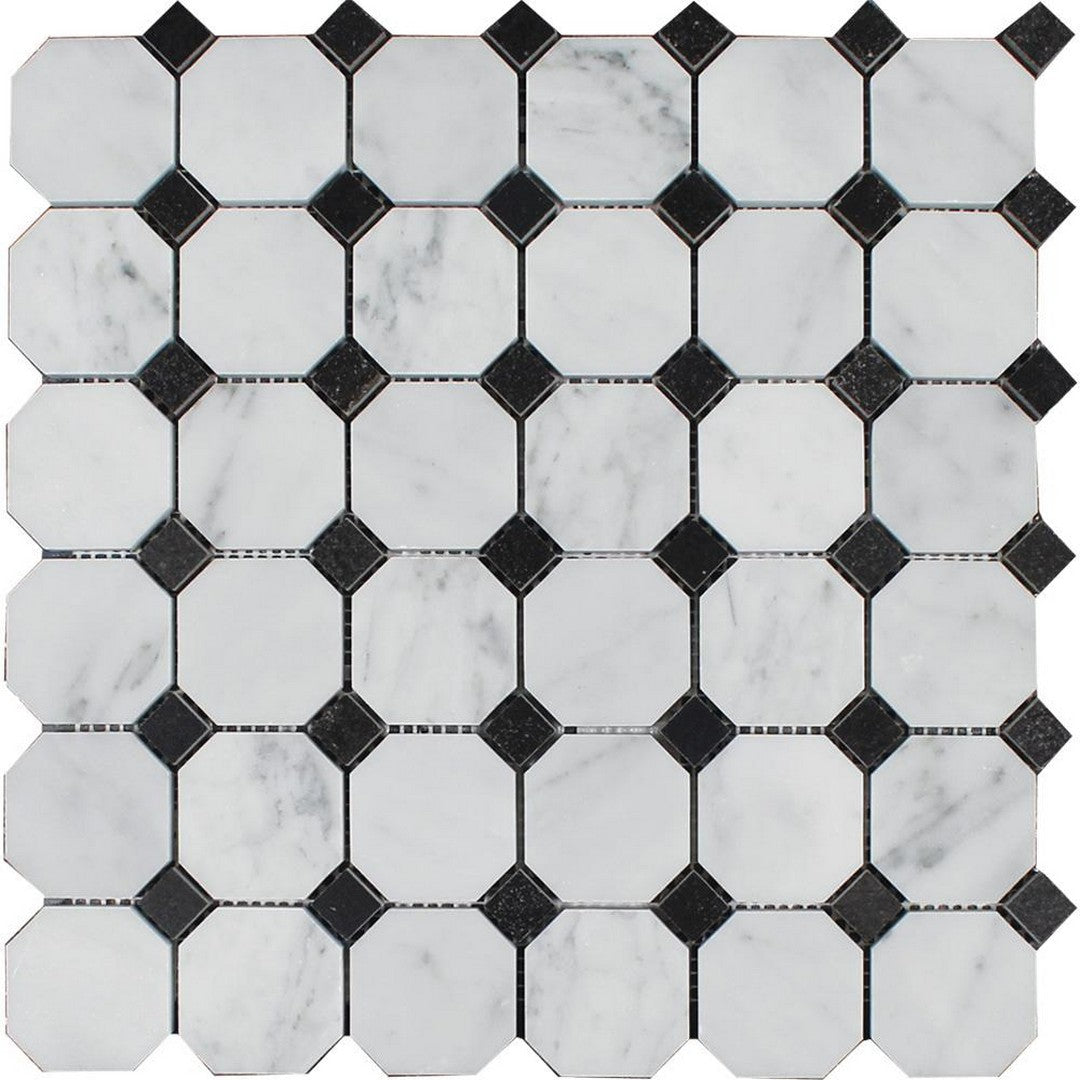 Tesoro Metropolitan Blends 12" x 12" Octagon Natural Stone Mosaic