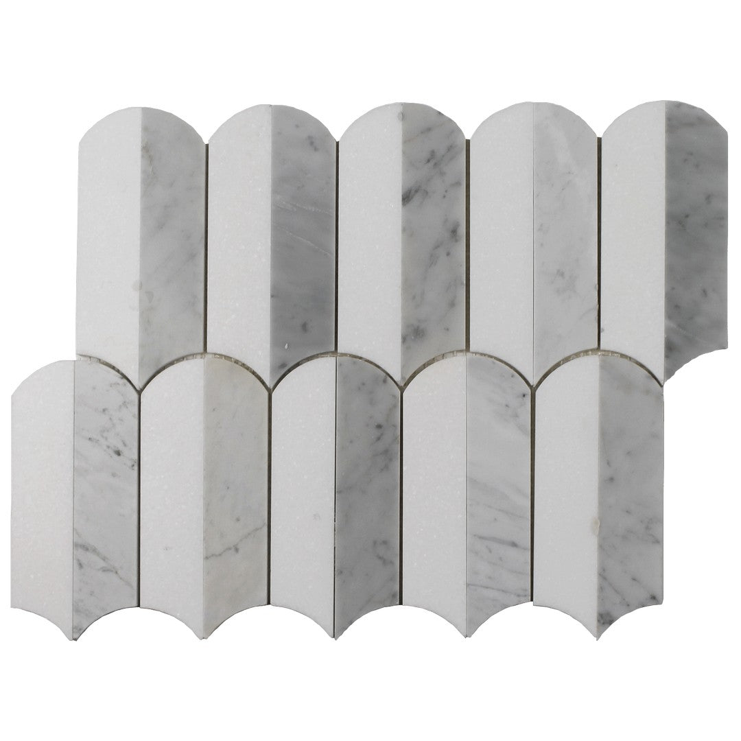 Tesoro Showtime 13.25" x 10.25" Honed Waterjet Natural Stone Mosaic