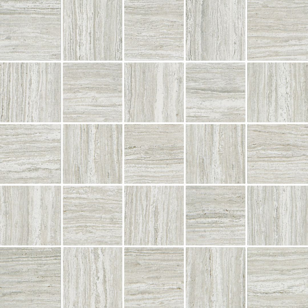 Florida Tile Tides 12" x 12" Matte Travertine Porcelain Mosaic