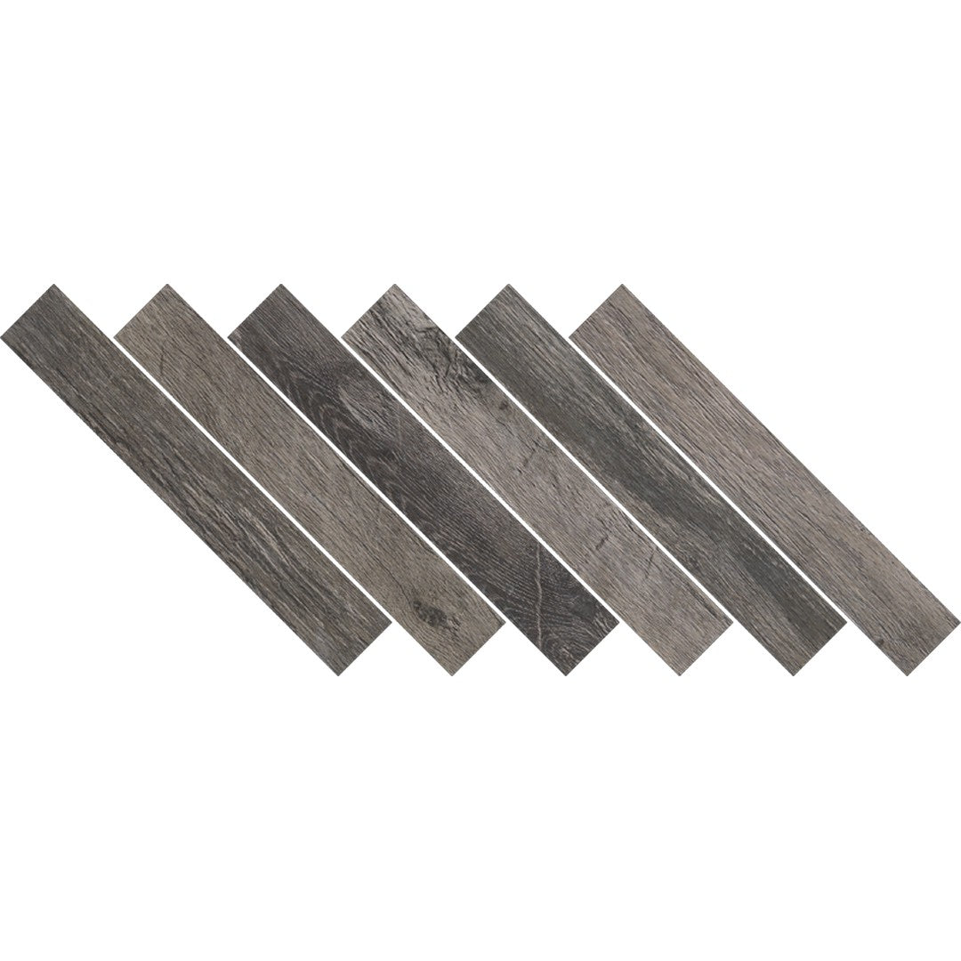 Florida Tile Cellar 12" x 12" Matte Herringbone Porcelain Mosaic A