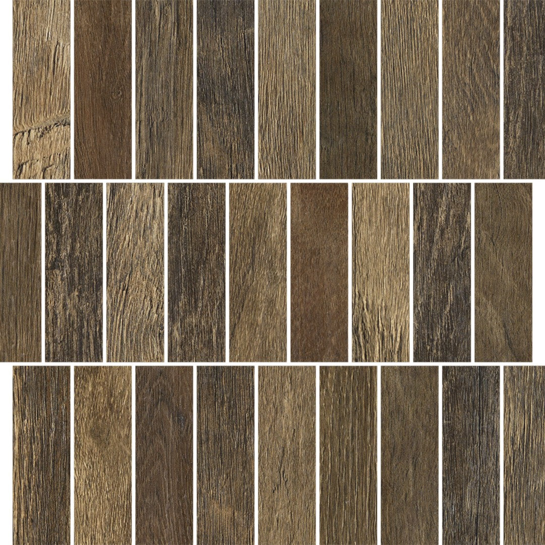 Florida Tile Cellar 12" x 12" Matte Stack Porcelain Mosaic