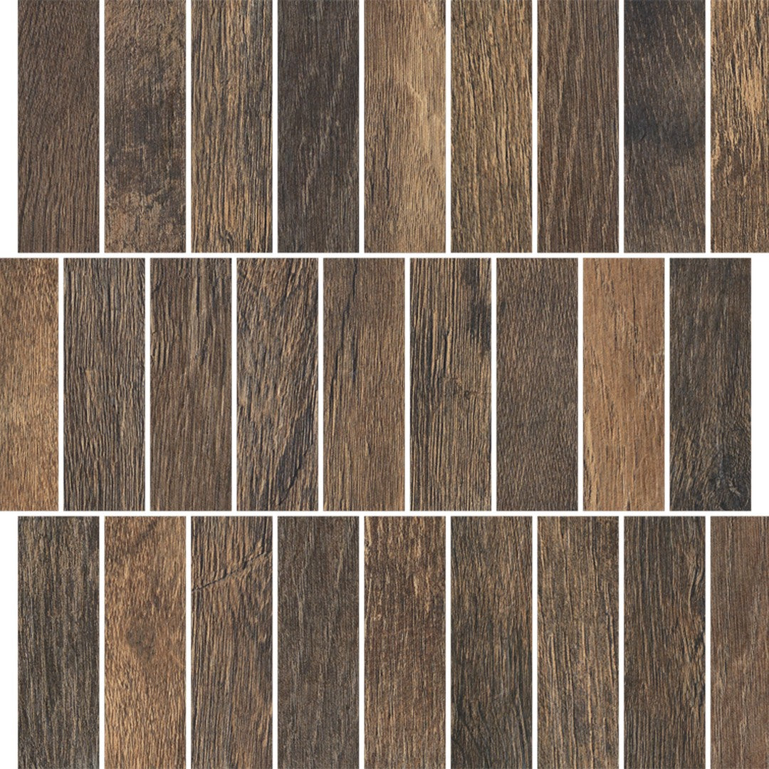 Florida Tile Cellar 12" x 12" Matte Stack Porcelain Mosaic