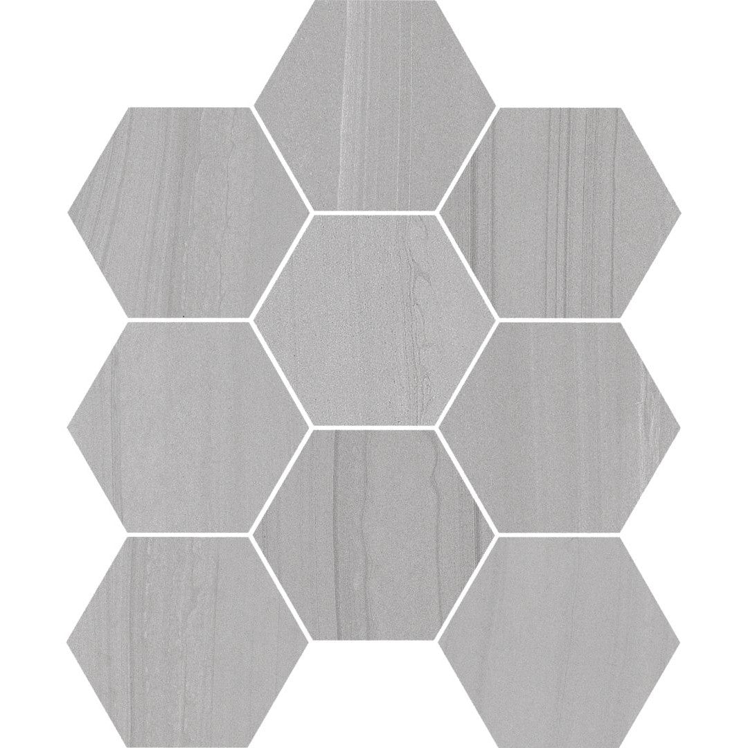 Florida Tile Sequence 12" x 12" Hexagon Matte Porcelain 4" Mosaic
