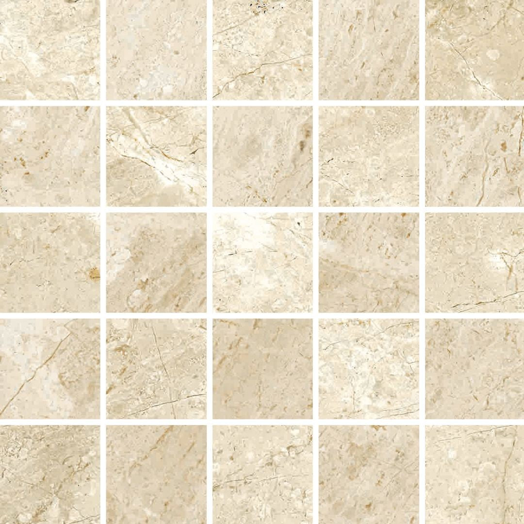 Florida Tile Bakersfield 12" x 12" Marble Matte Porcelain Mosaic