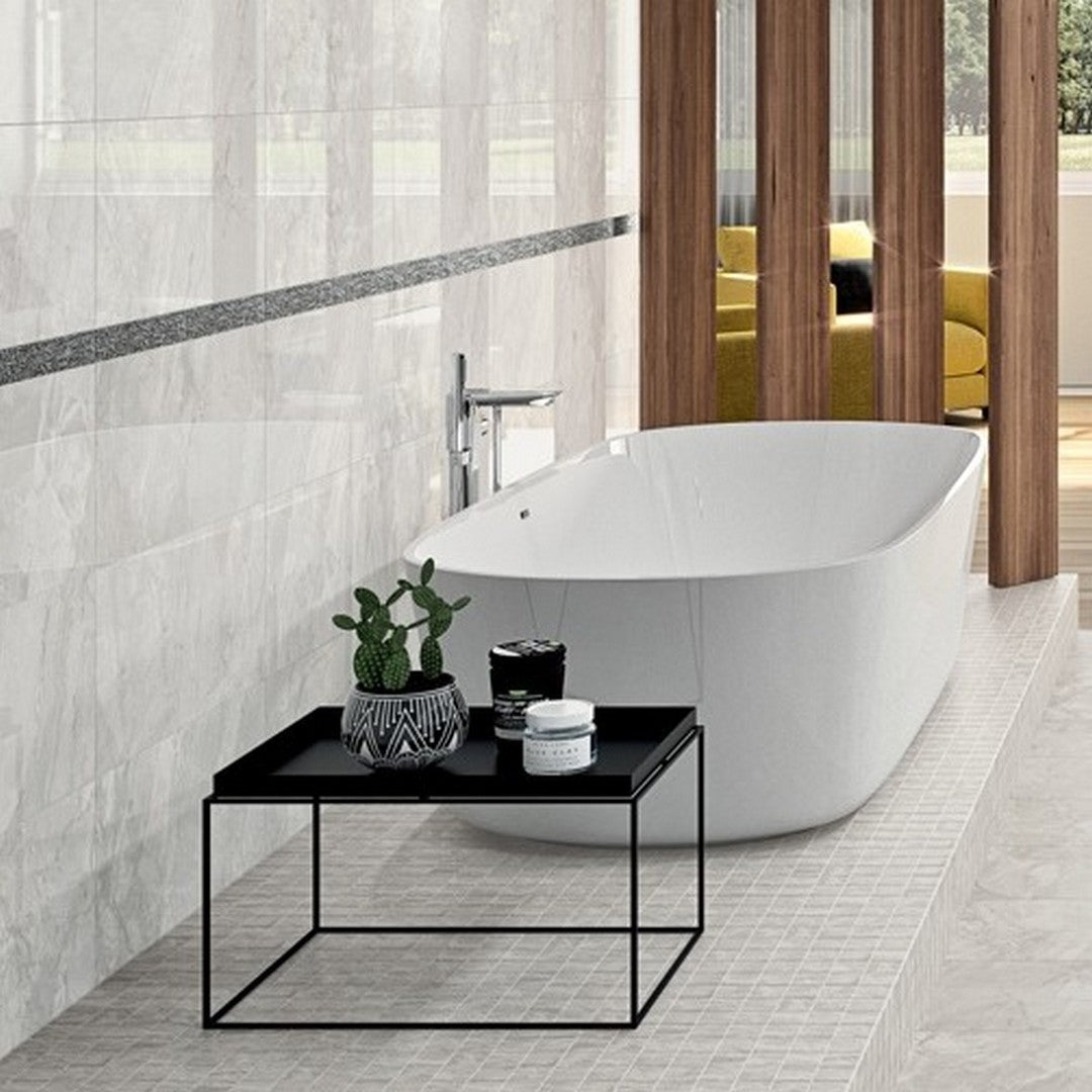 Florida Tile Ainslee Park Porcelain Matte Mosaic 11.77" x 11.77" Breccia Mist