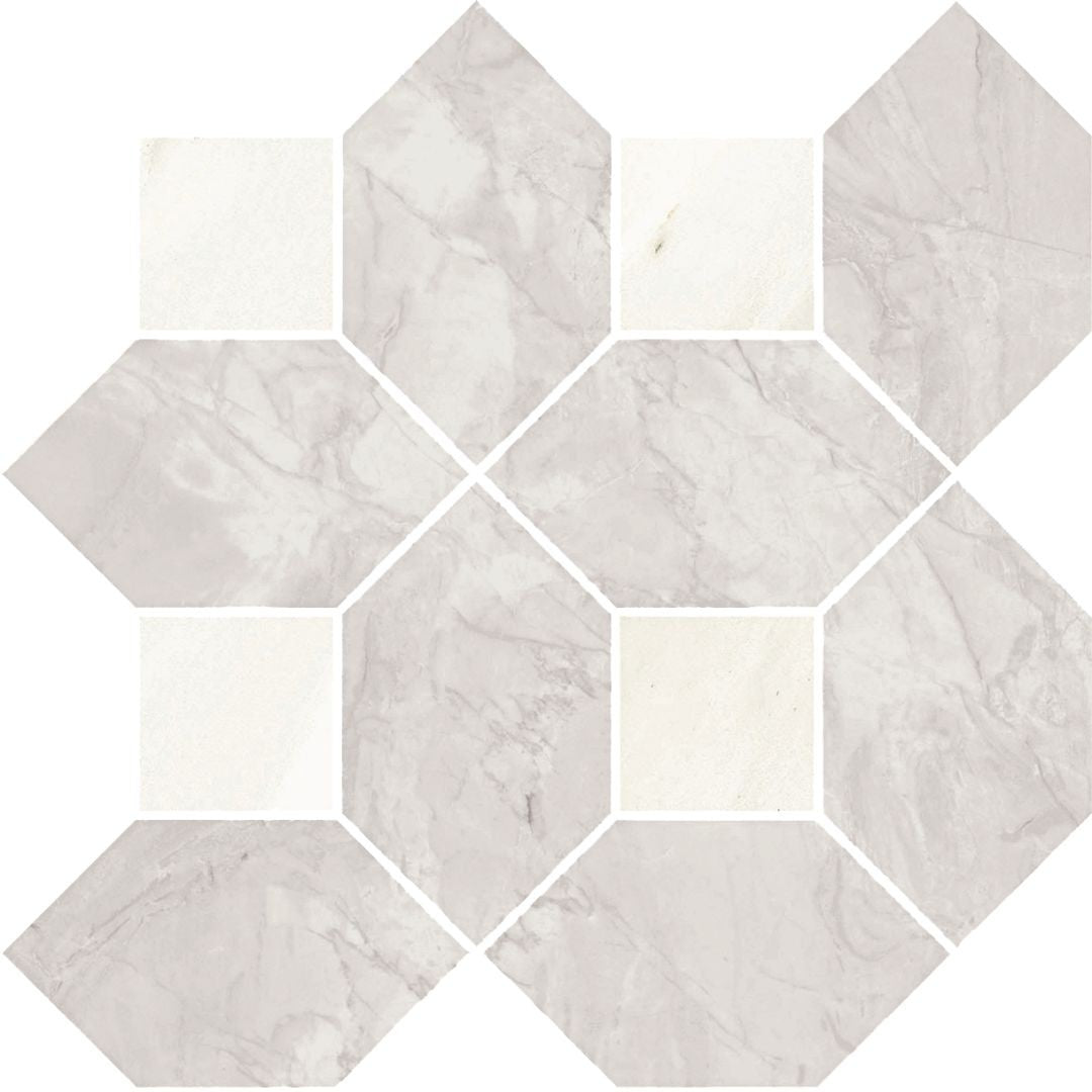 Florida Tile Ainslee Park 11.02" x 11.02" Matte Hexagon Porcelain 4" Mosaic